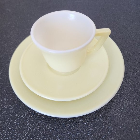 1930s Hazel Atlas 20th Century Little Hostess Pastel Tea Placesetting child cup - Picture 3 of 10